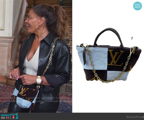 Louis Vuitton Mini Patched Satch worn by Dolores Catania as .